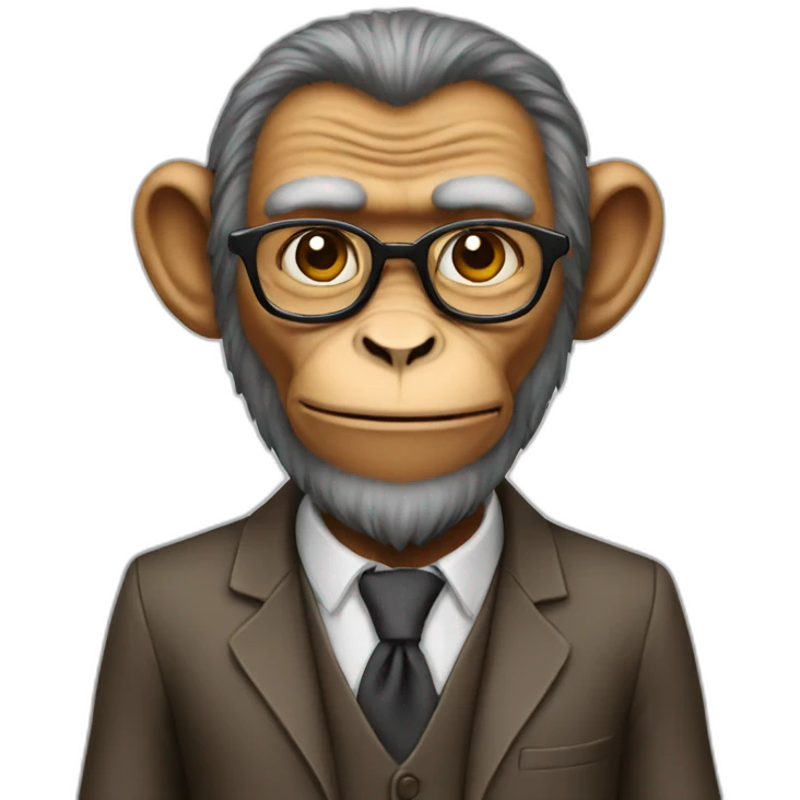 monkey professor emoji