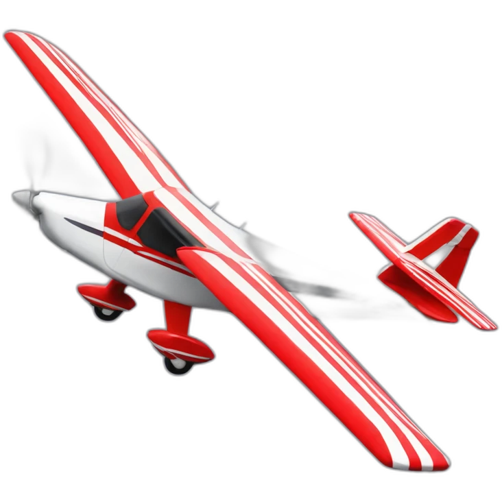airplane super decathlon red and white  emoji