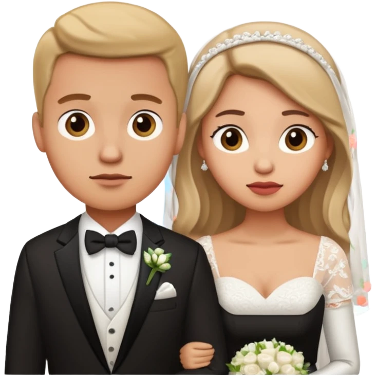 confused newlywed couple emoji