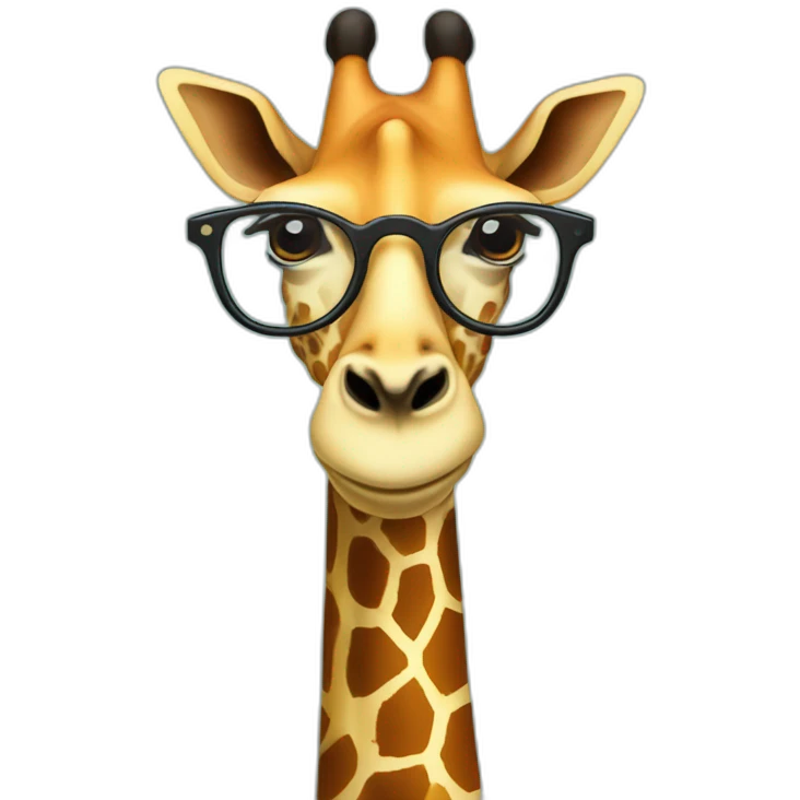 devops giraffe wearing glasses emoji