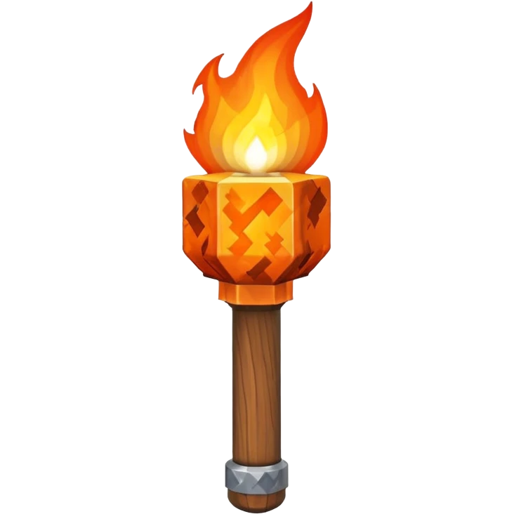Minecraft torch emoji