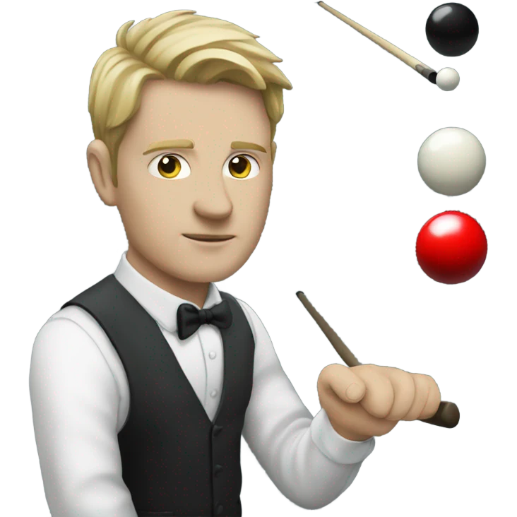 White person Snooker emoji