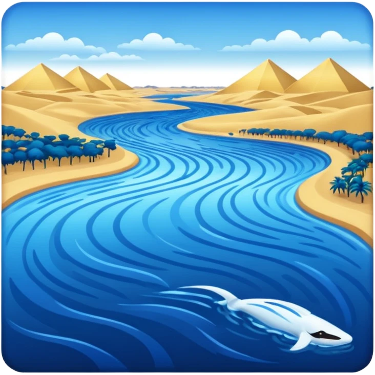 The Nile River emoji