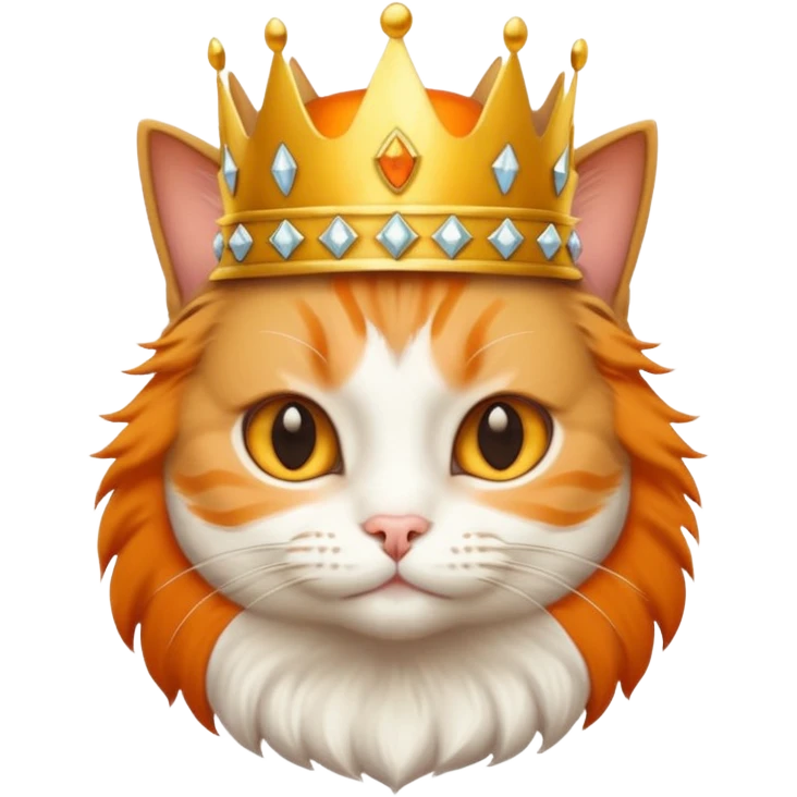 cat with crown  emoji