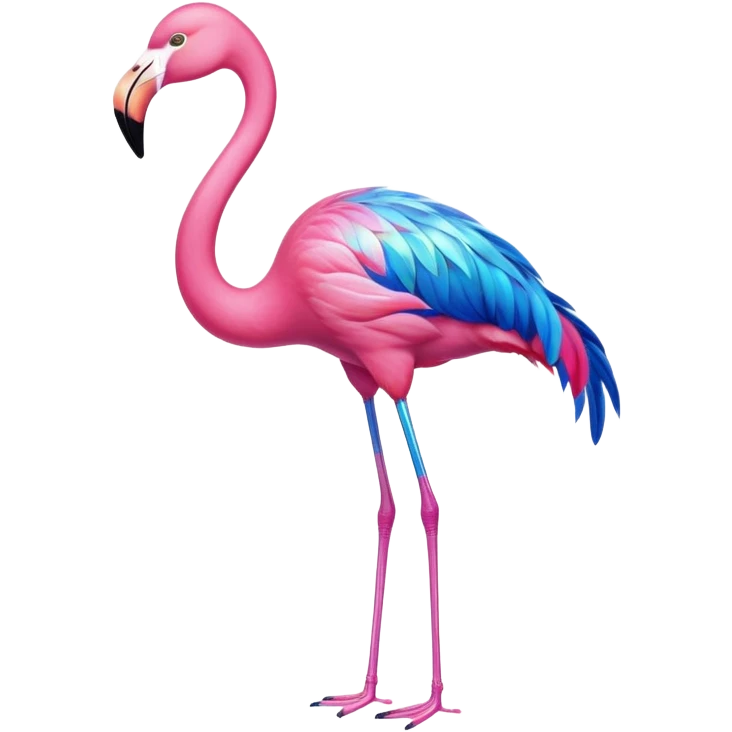 Blue Flamingo emoji