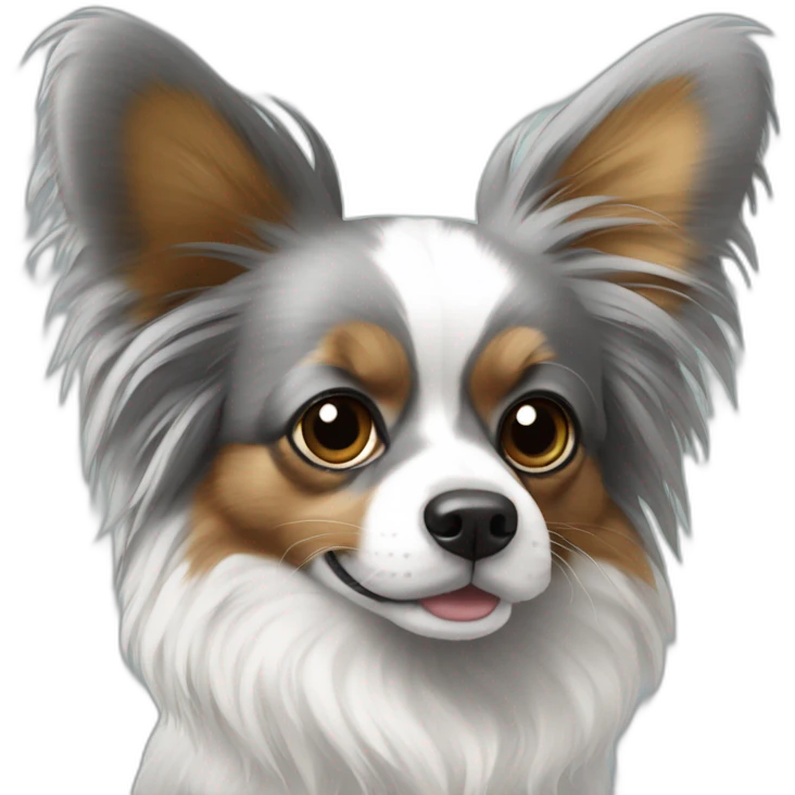 Papillon gris emoji