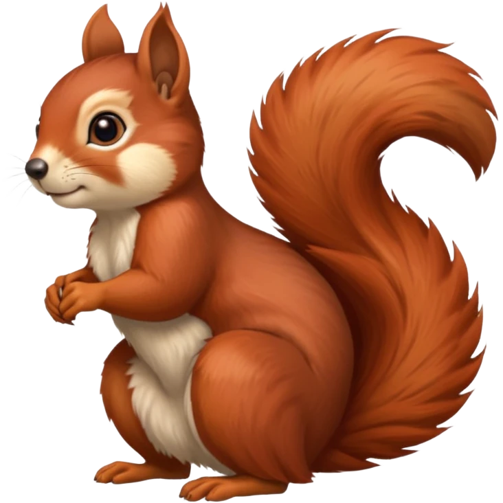 emoji  Realistic red Mama squirrel emoji