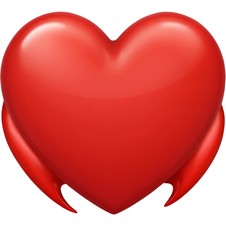 red heart redesigned emoji