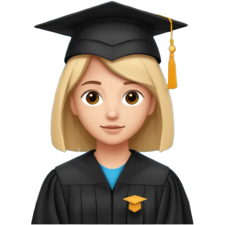 Graduation Cap in Space person emoji