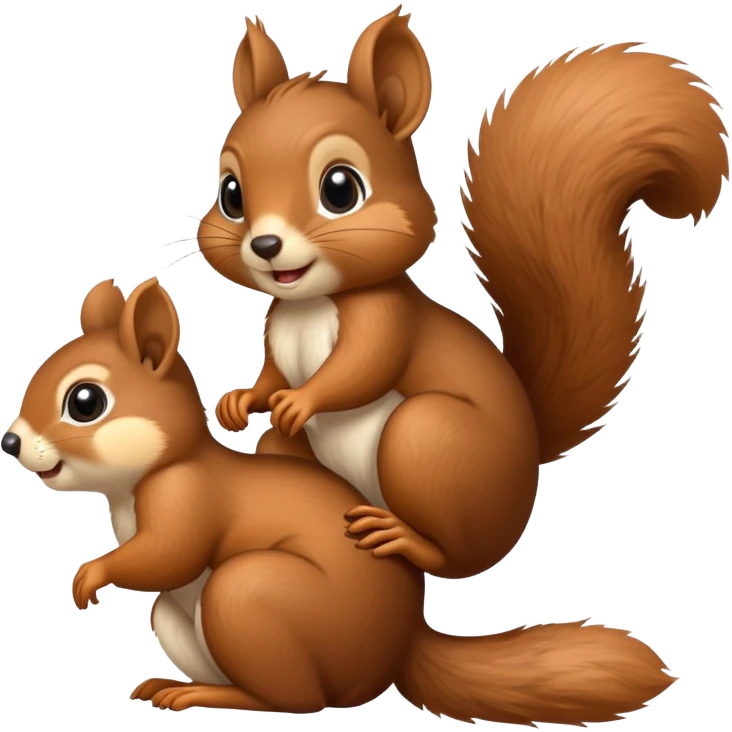 squirrel on top of another squirell emoji