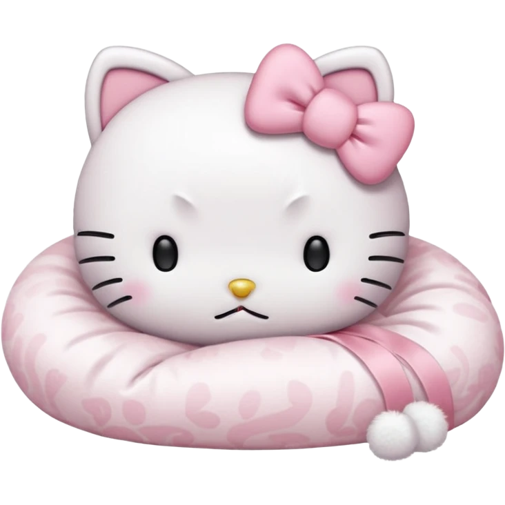 Hello Kitty sleeping emoji