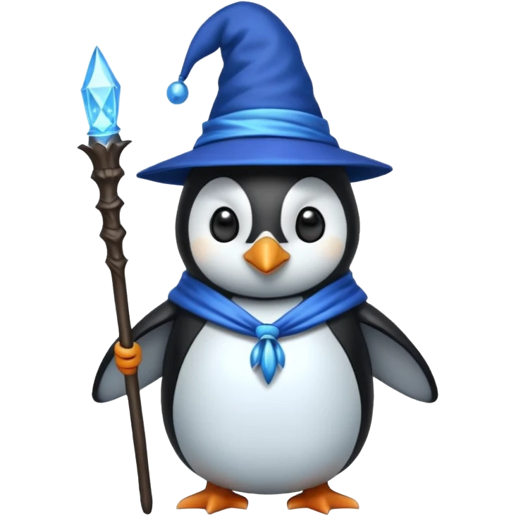 Penguin Wizard emoji