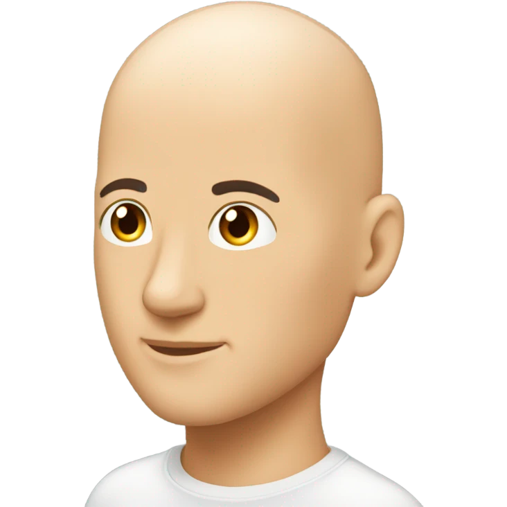 Shiny Bald head emoji