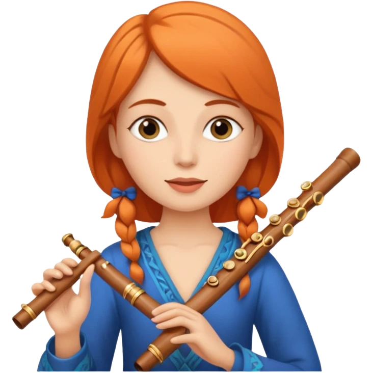 Flute women emoji