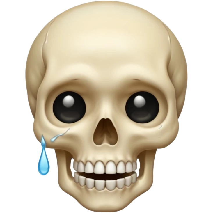 Crying skull emoji