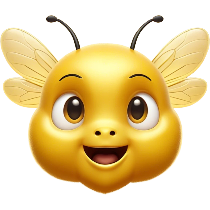 Cinematic Cheeky Bee Portrait Emoji, Head tilted dramatically with an exaggeratedly shocked expression, featuring a small, fuzzy body with wide, comically expressive eyes full of playful disbelief and animated, fluttering wings, Simplified yet hilariously expressive features, highly detailed, glowing with a slightly sassy golden glow, high shine, dramatic yet playful, stylized with an air of cheeky honey mischief, soft glowing outline, capturing the essence of a meme-worthy bee that looks ready to buzz its way into viral fame! emoji