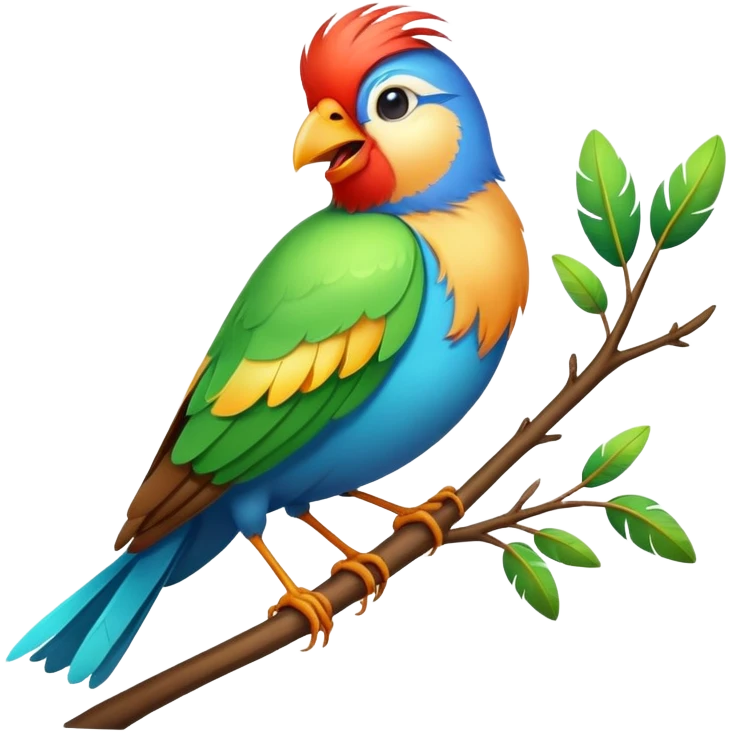 Pájaro cantando  emoji
