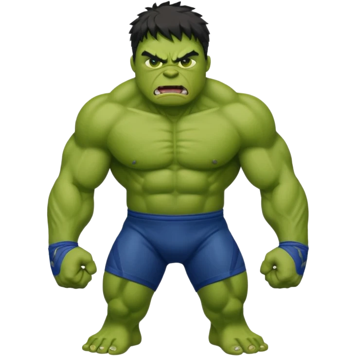 Hulk wrestling  emoji