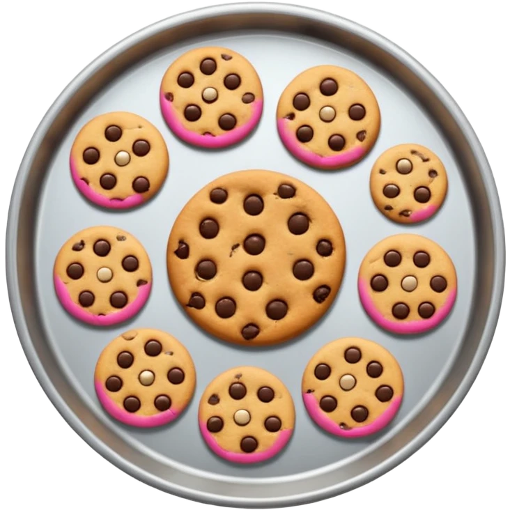 Baking tray with cookies  emoji