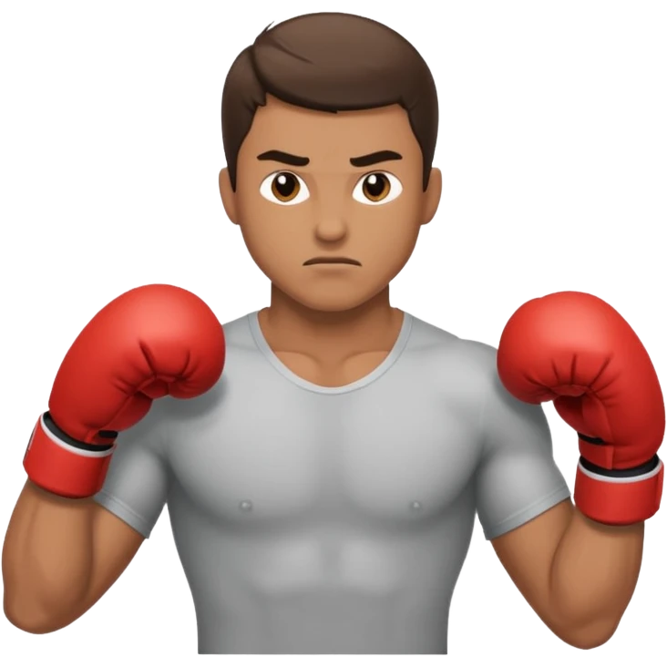 a man boxing emoji