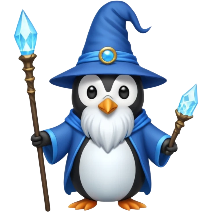 Penguin Wizard emoji