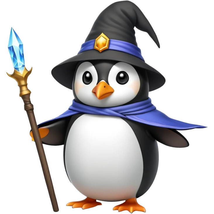 Sorcerer penguin emoji