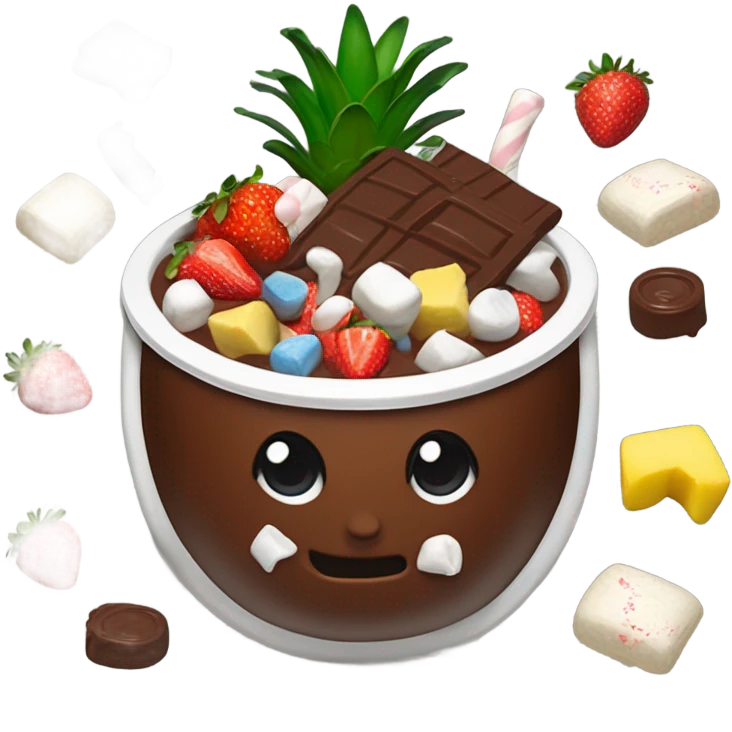 Chocolate fondue emoji