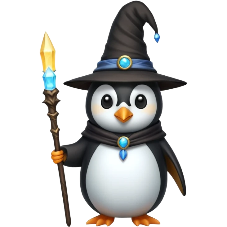 Penguin Wizard emoji