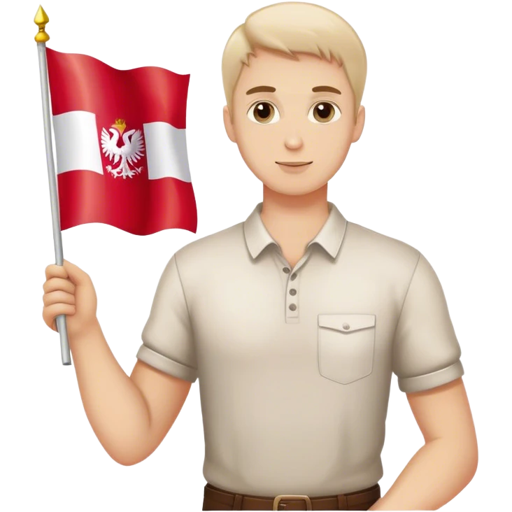 guy with polish flag emoji