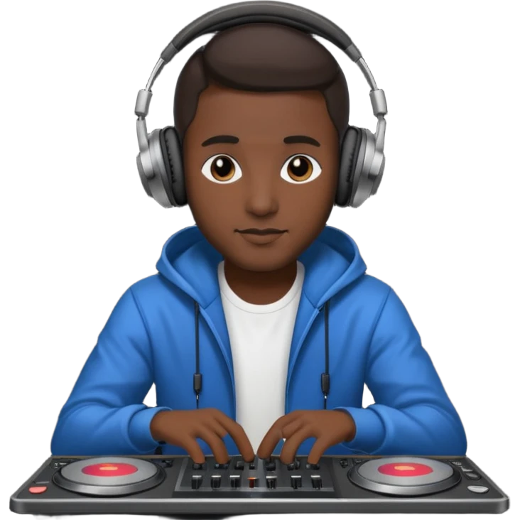 dj with setup emoji
