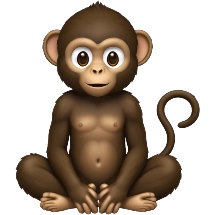A black monkey emoji