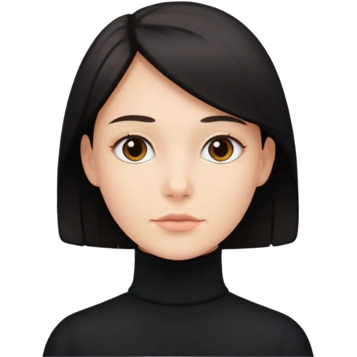 검정 목폴라 emoji