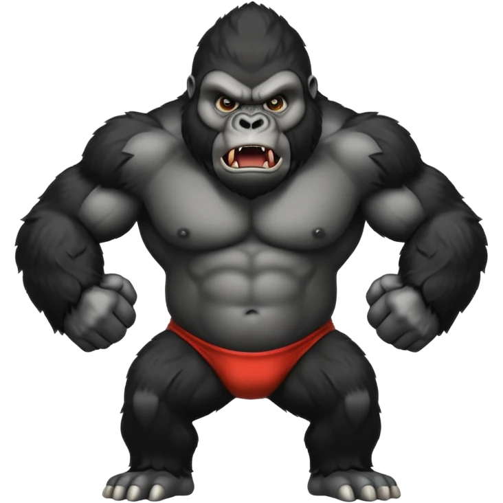 angry gorilla emoji