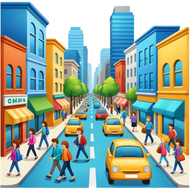 bustling emoji