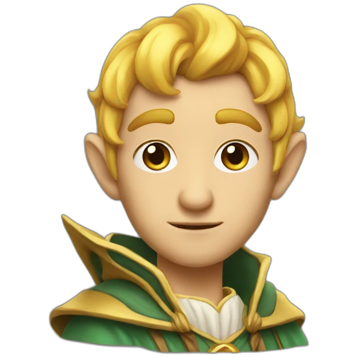 Half elf wizard emoji