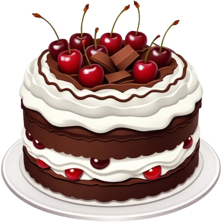 Black forest cake emoji