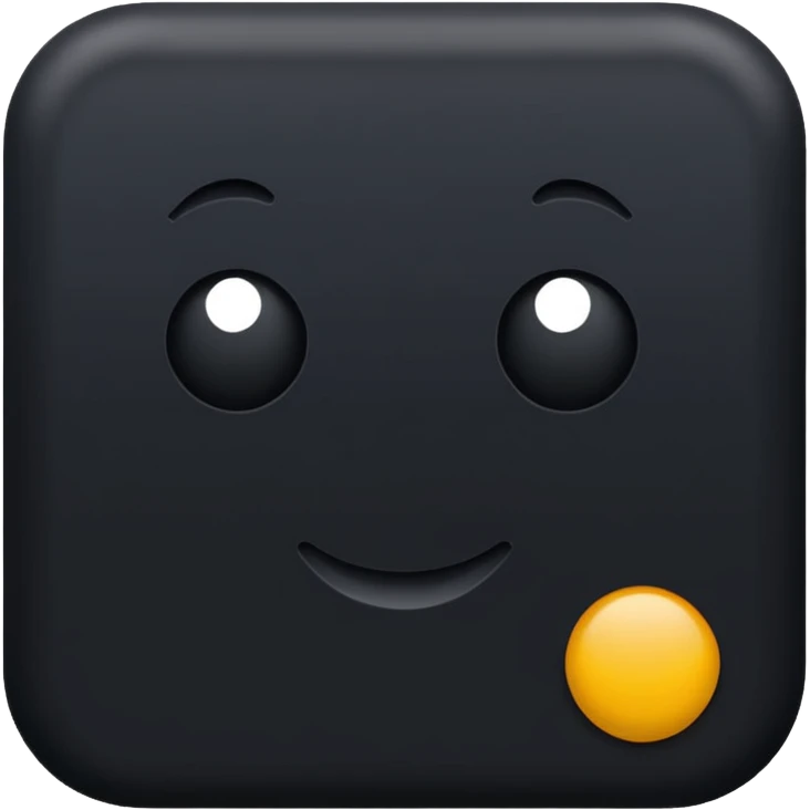 black dot emoji