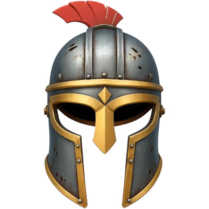 gladiator helm, front view emoji