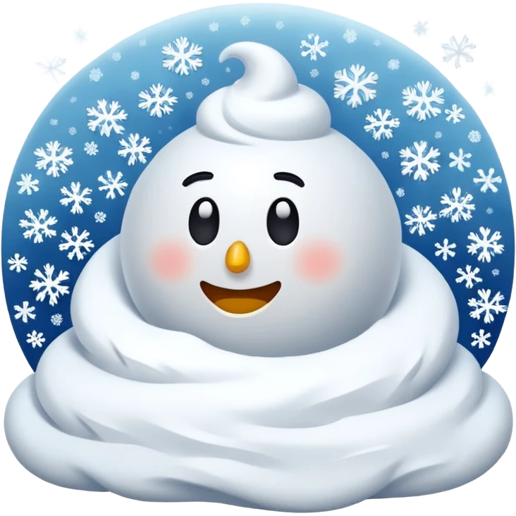 snow storm emoji