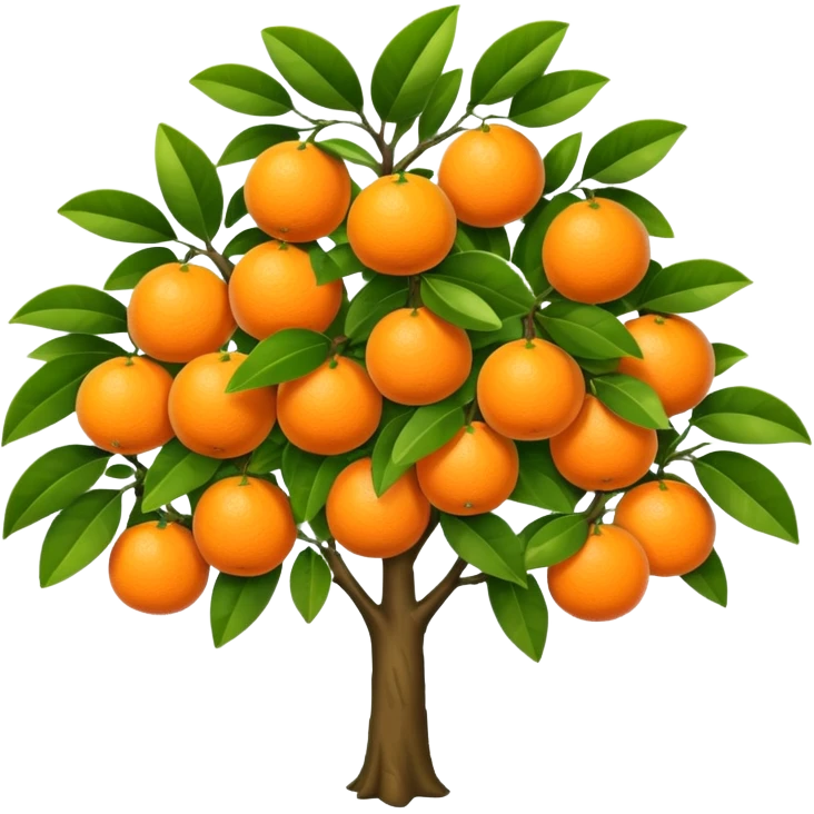 Arbre à orange emoji