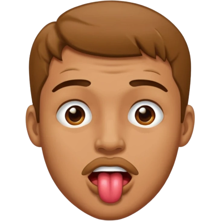 Guy drooling sexy emoji