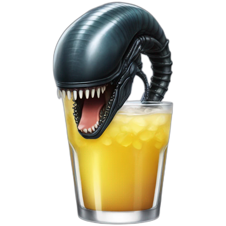 Xenomorph drink emoji