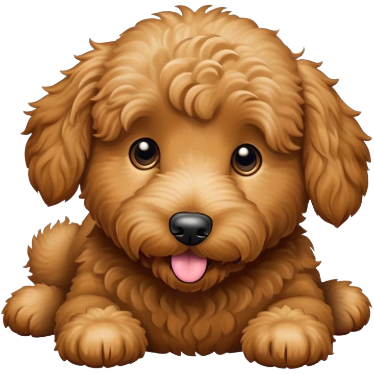 goldendoodle digging emoji
