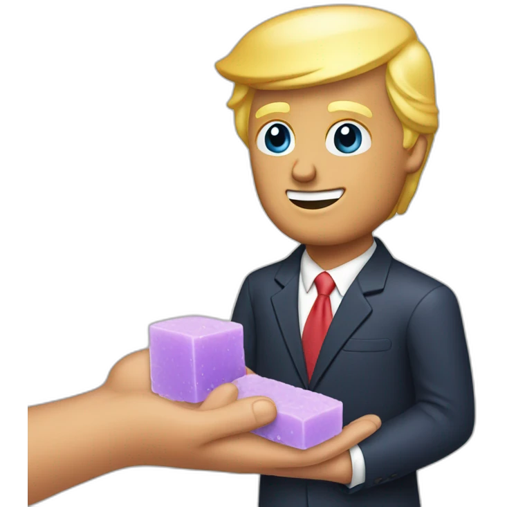trump-holding-soap emoji