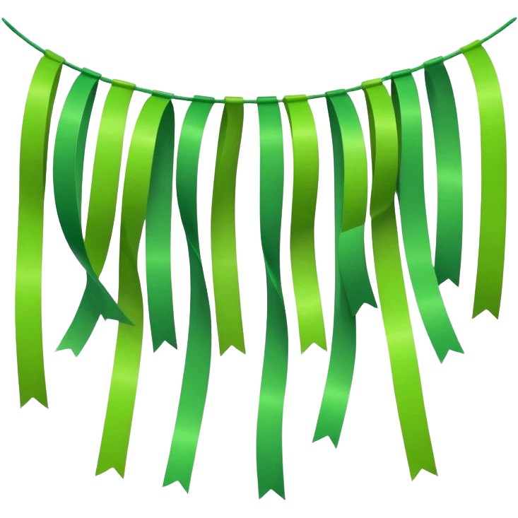 party decor  lime green emoji