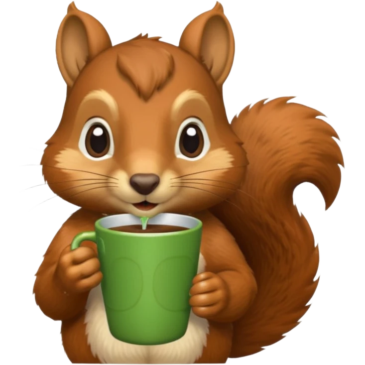 Ardilla tomando mate emoji