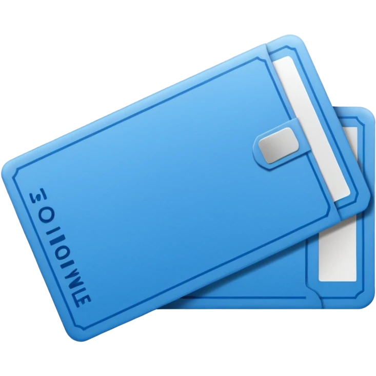 Blue ticket emoji