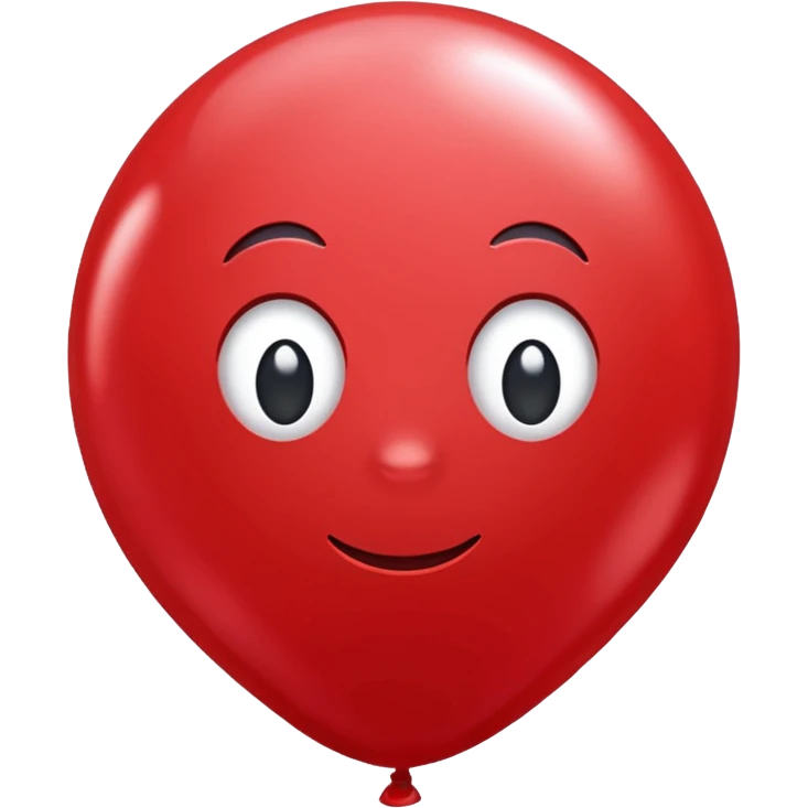 red glitter baloon emoji