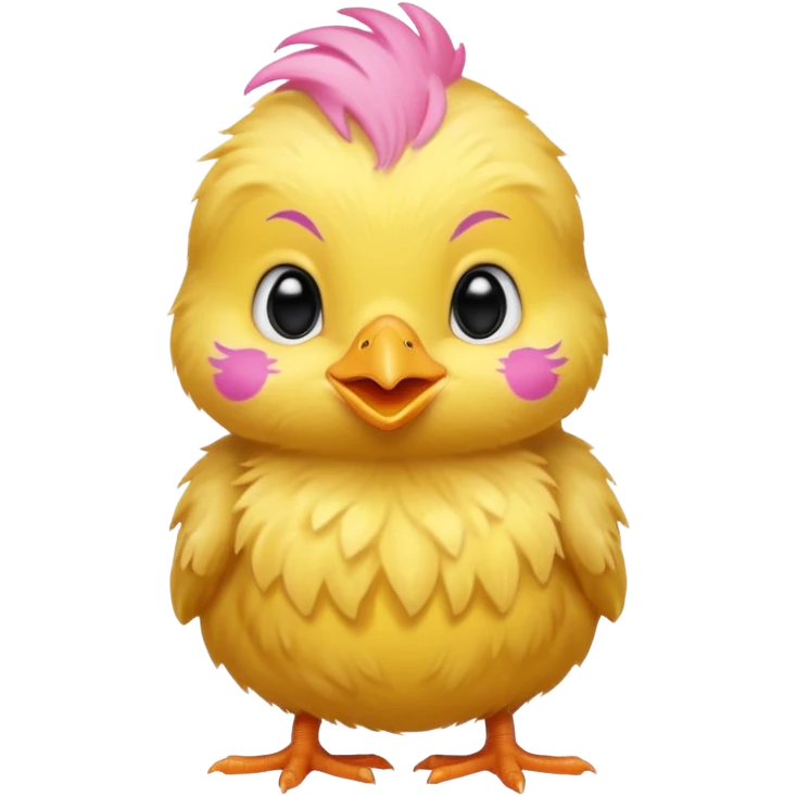 a baby chick with tatoos emoji
