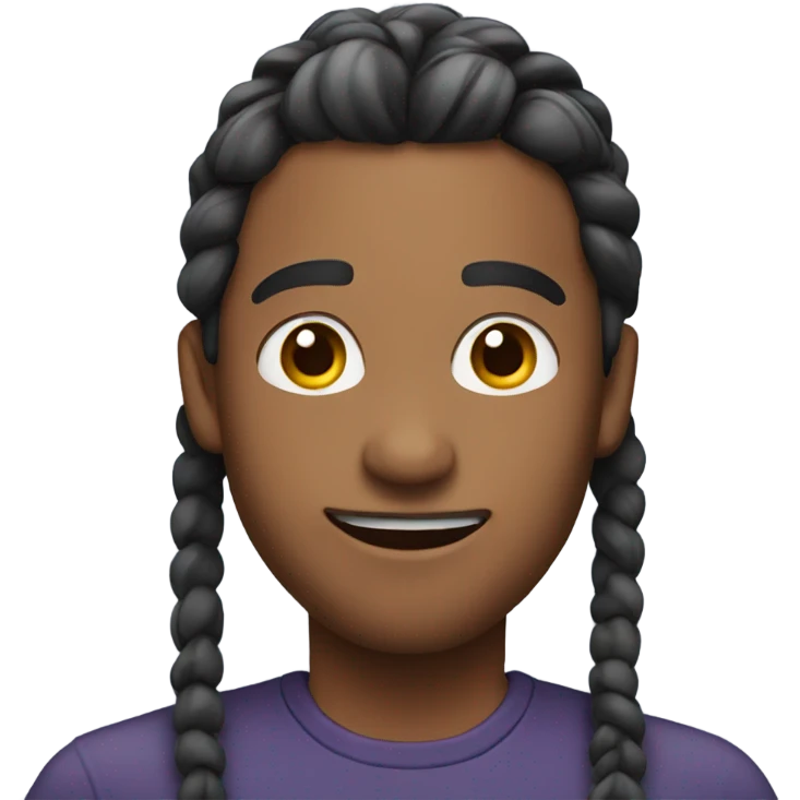 Guy with braids emoji